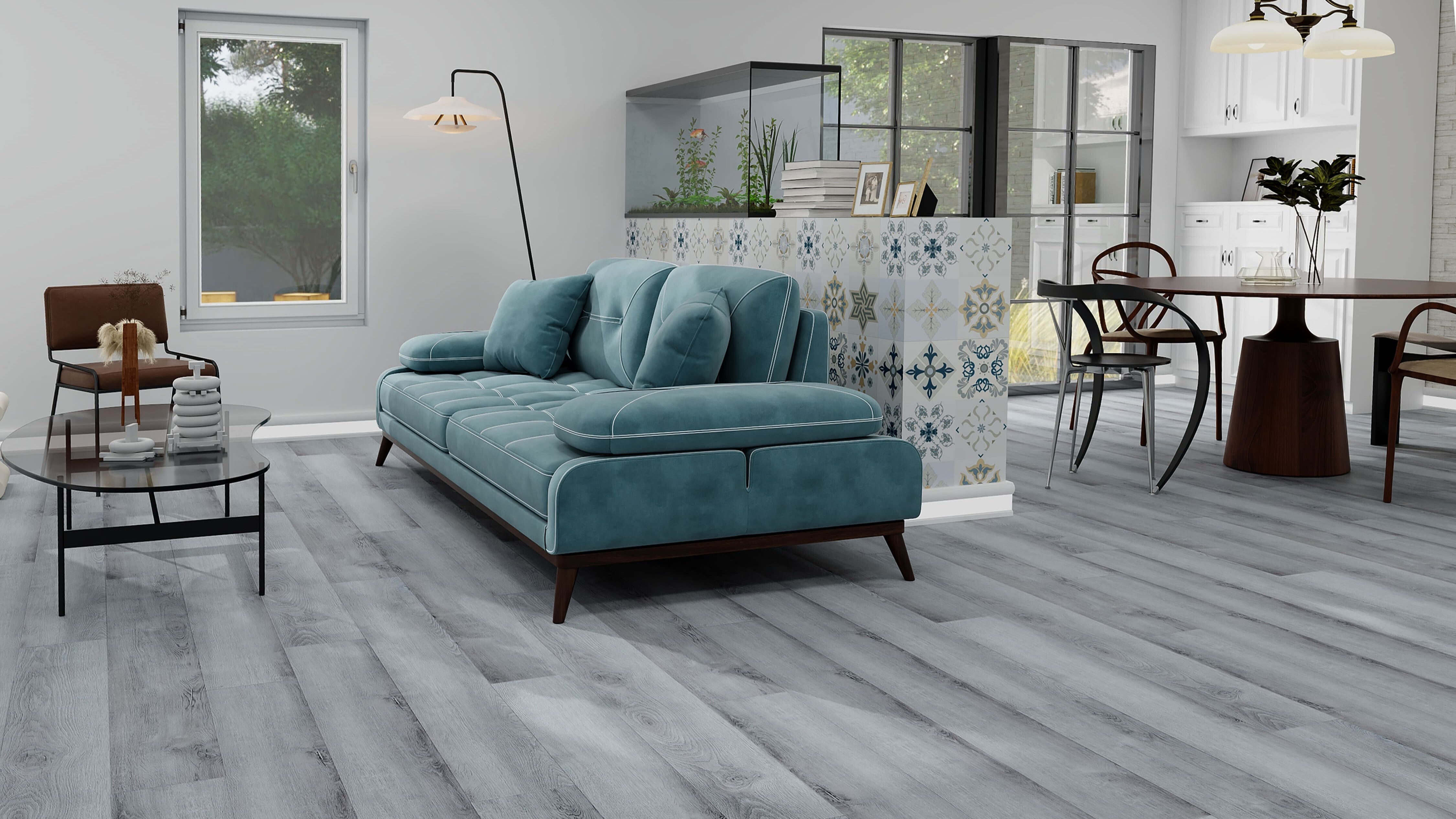 NARIA 7mm SPC Vinyl Plank Flooring – 20 Mil Wear Layer with IXPE Pad