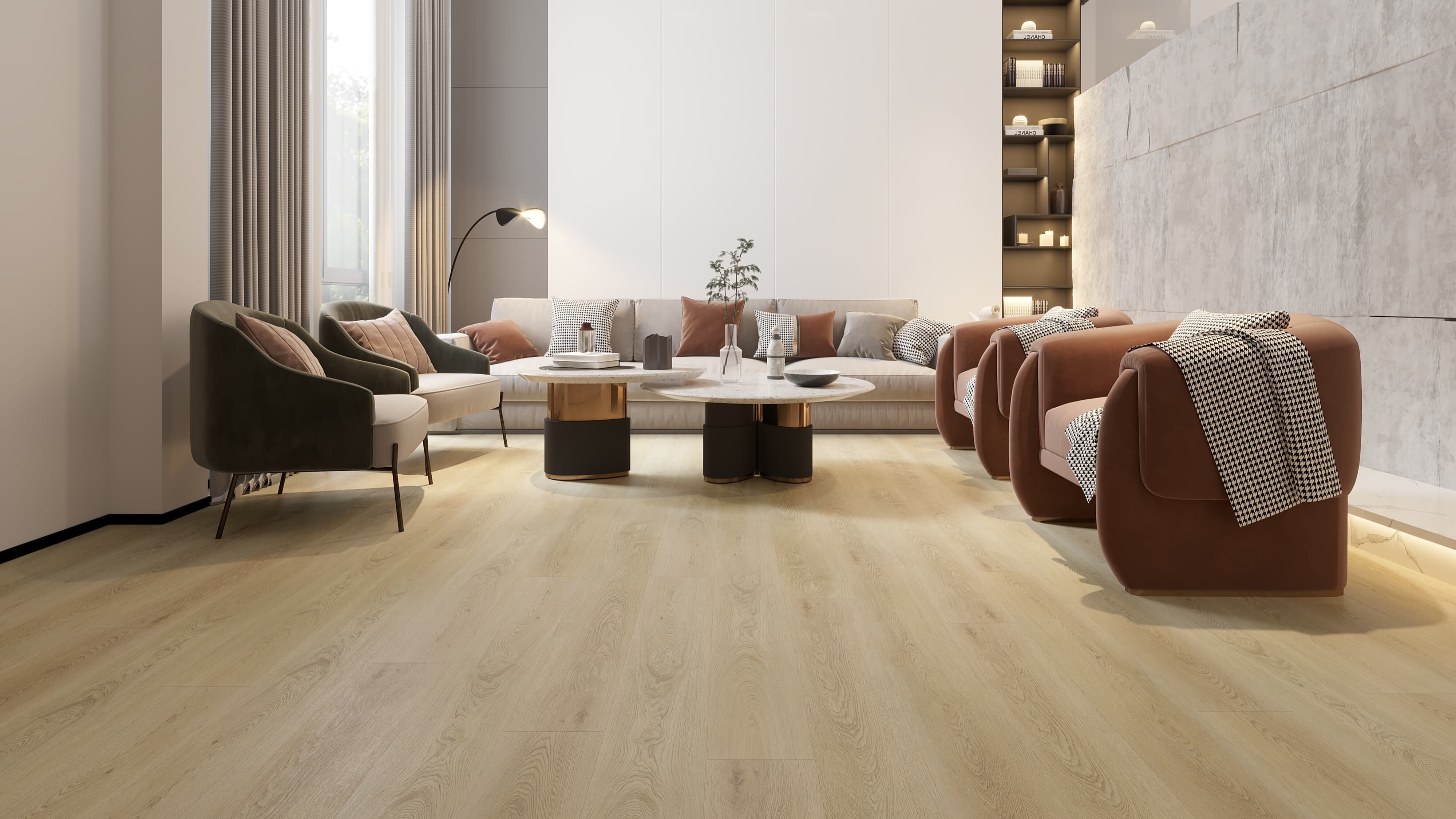 PEAR 7mm SPC Vinyl Plank Flooring – 20 Mil Wear Layer with IXPE Pad