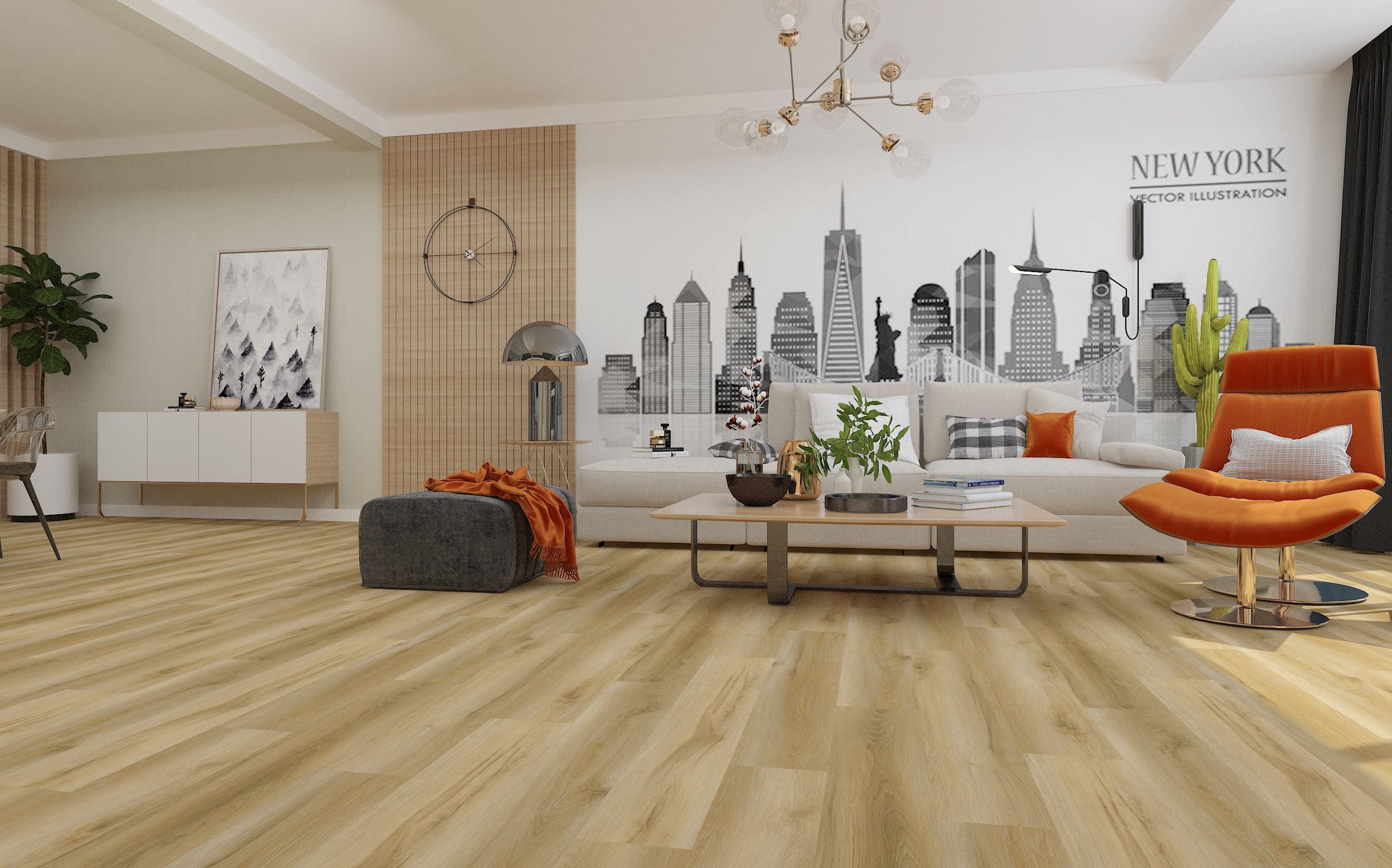 Golden- 6.5MM Waterproof SPC 20 Mil Layer IXPE Pad