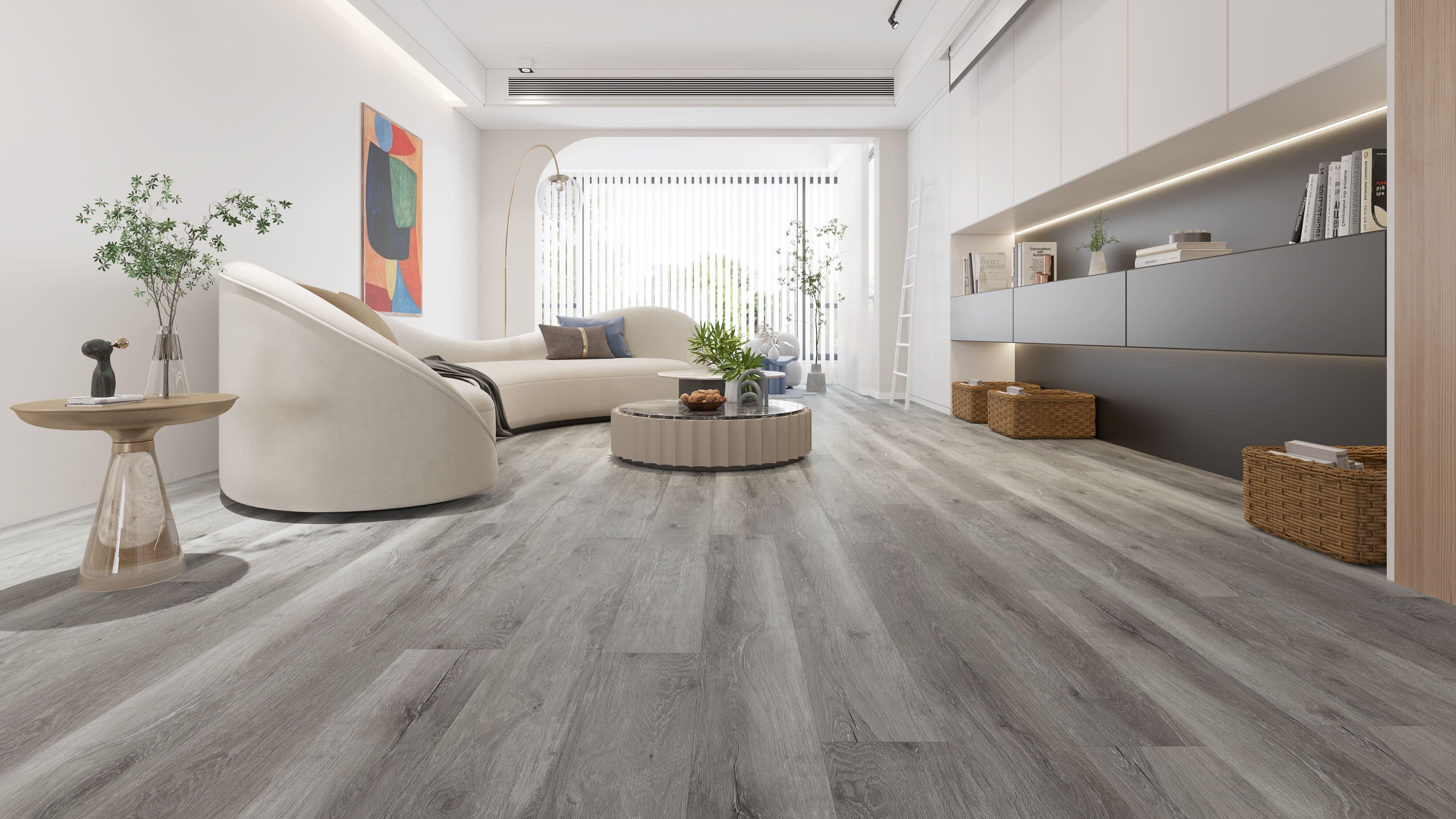 GATICK 7mm SPC Vinyl Plank Flooring – 20 Mil Wear Layer with IXPE Pad