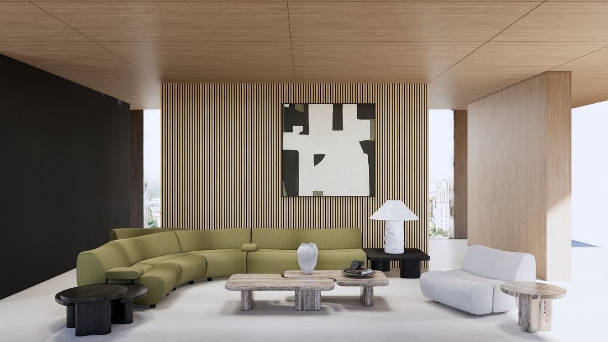 Acoustic Slat Wood Wall Panel